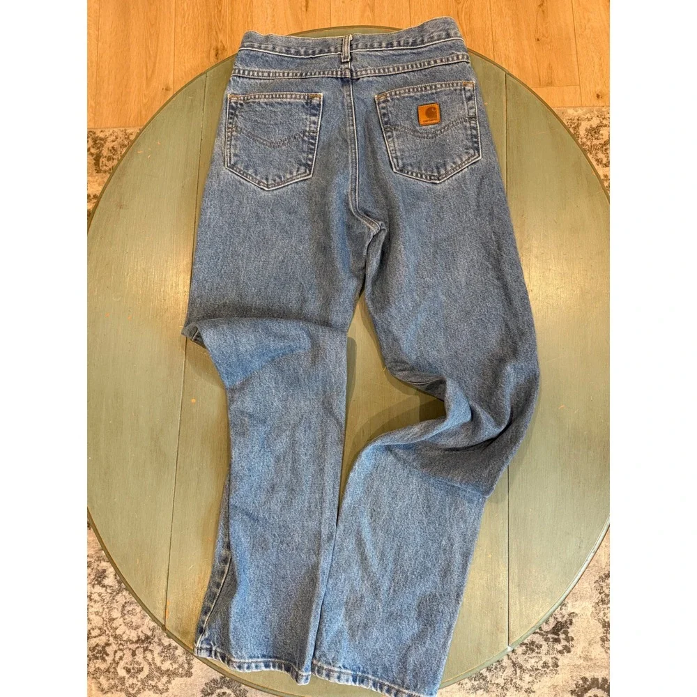 Carhartt B18-STW Mens Traditional Fit Straight Leg Stonewash Denim Jeans 30x34